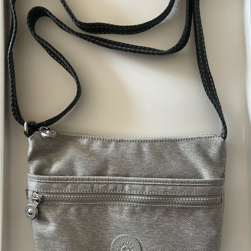 Kipling Gray Zip-Top Bag